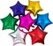 50-Pack 18in Star Foil Balloons – Assorted Colors, Mylar Party Decor for Birthday & Wedding